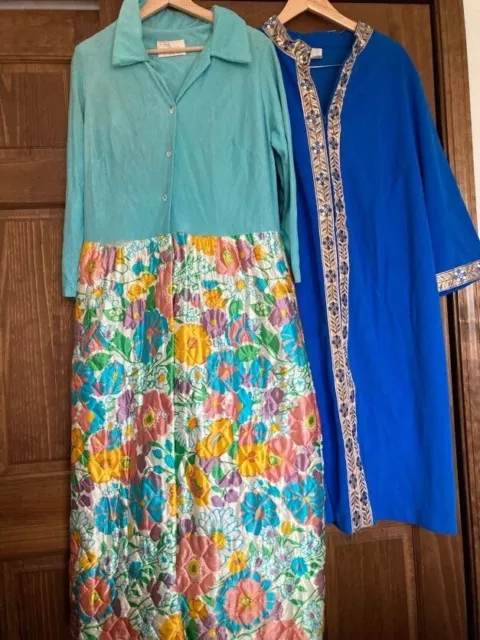 VTG 1960's-70's mod hostess robe lot XL/XXL