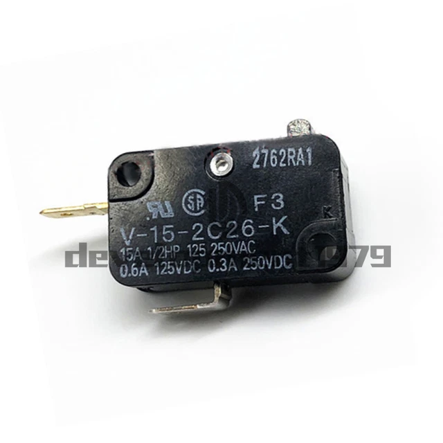 2 pieces New Omron V-15-2C26-K (F3) Micro Switch