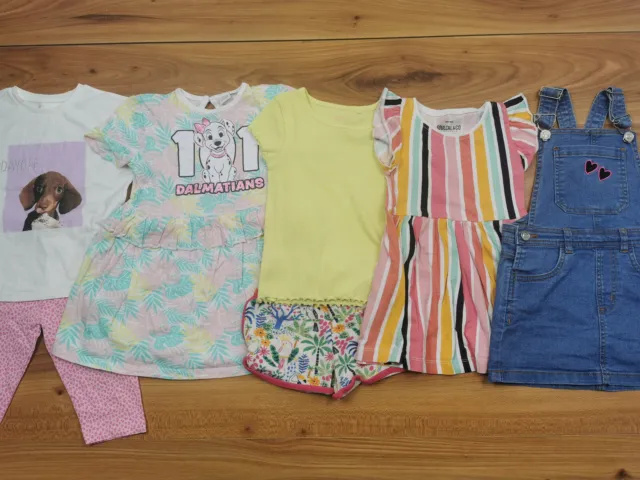 {74} girls 2-3 years summer bundle top shorts dress NEXT Dunnes M&S