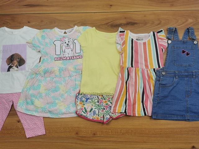 {74} girls 2-3 years summer bundle top shorts dress NEXT Dunnes M&S