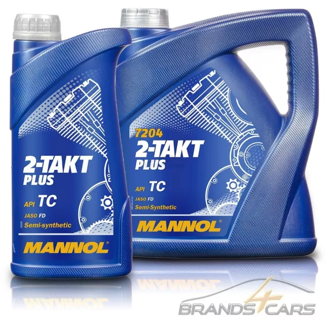 5 L Liter Mannol 2-Takt Plus Motoröl Motorrad Moped Roller