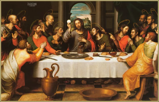 Jesus Christ And The Last Supper Fridge Magnet 5" X 3.5"