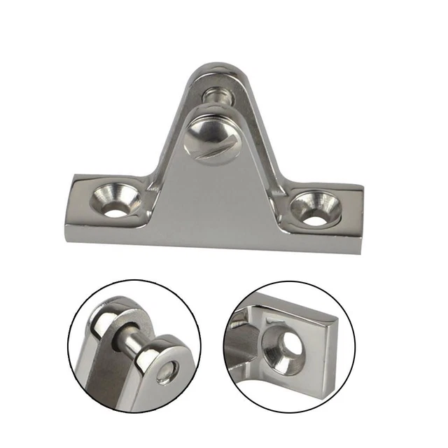 Charnière de Pont, 4 Pièces Charnière de Pont pour Bateau en Acier Inoxydable 316 Matériel de Montage Supérieur Auvent Accessoires Fixes