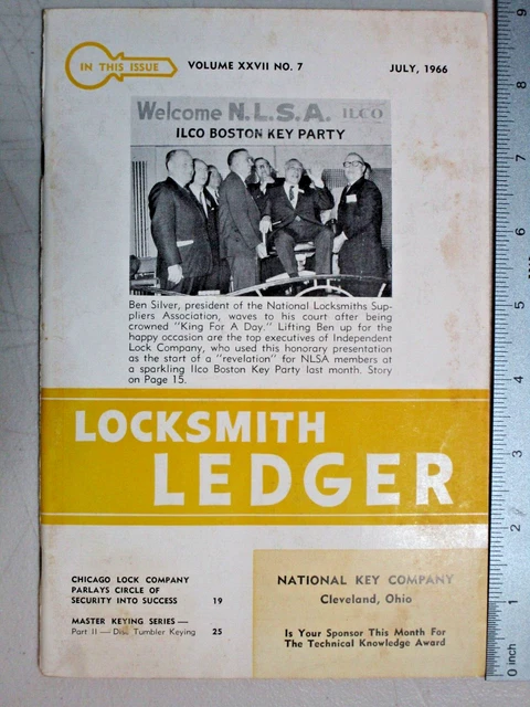 Locksmith Ledger, July 1966, Vintage Trade Magazine