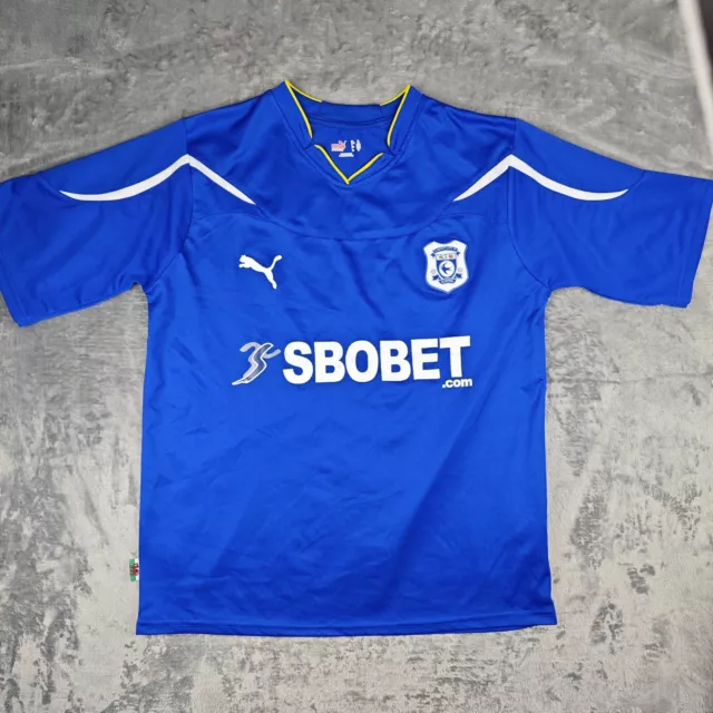 Cardiff City 2010/2011 Home Shirt Soccer Football Jersey Puma Mens Size Xl