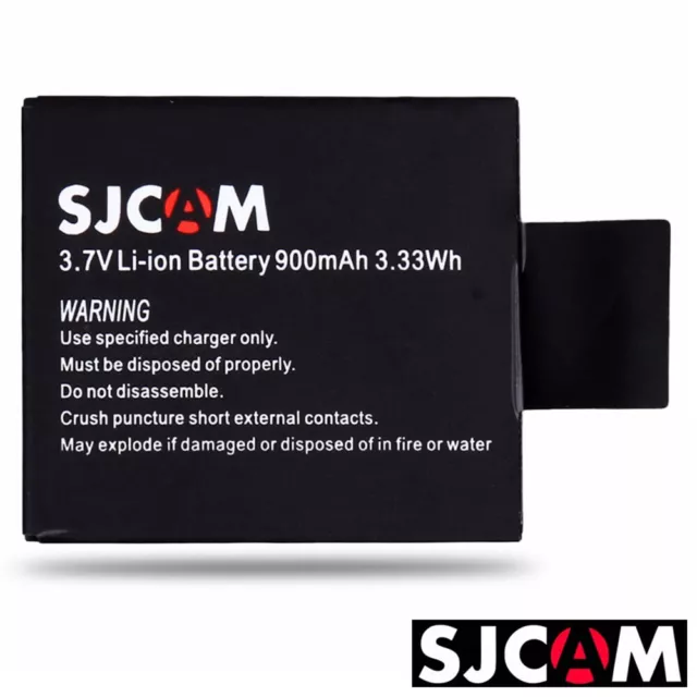 Genuine SJCAM SJ4000 SJ5000 M10 Li-ion Camera Battery 3.7V 900mAh (New Label)