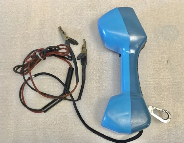 Vintage DRACON TS21 Telephone Lineman Craft Test Handset BLUE Touch Tone WORKS!
