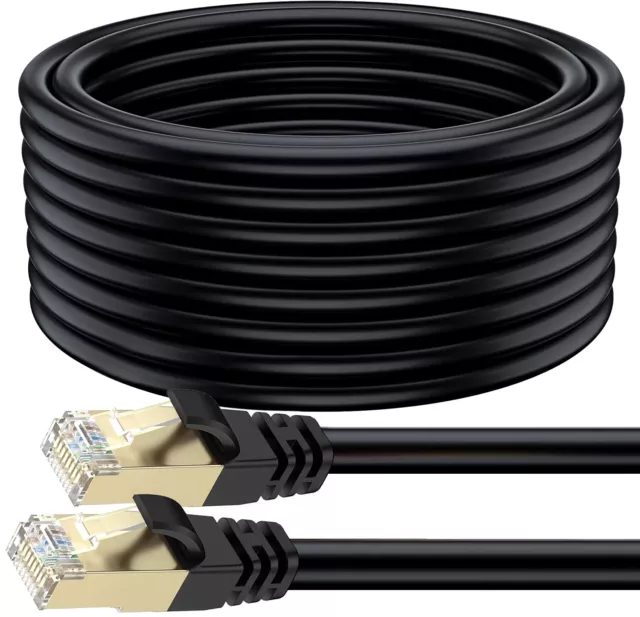 PRO Tested & Certified Quality, Cat 8 15M High Speed Gigabit LAN Network Cable