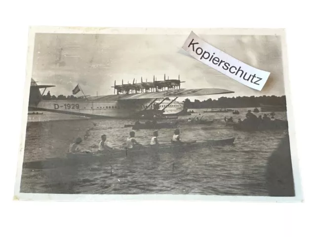 Altes Foto-Wasserflugzeug mit Kennung D-1929