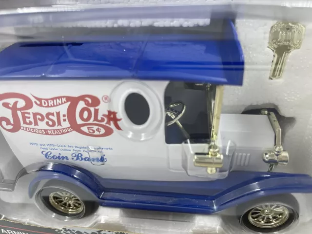 Golden Classic Gift Bank, Pepsi Cola Co, Die Cast Metal NEW Car