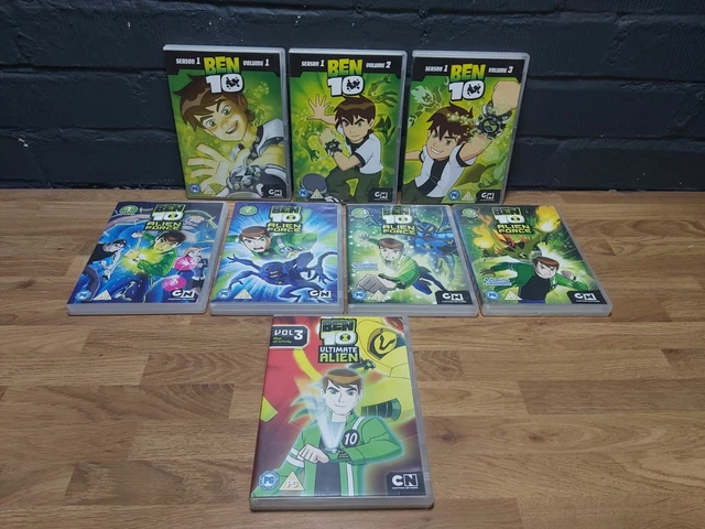 BEN 10 DVD Job Lot x8 Bundle Kids Cartoon Network Collection Childrens ...