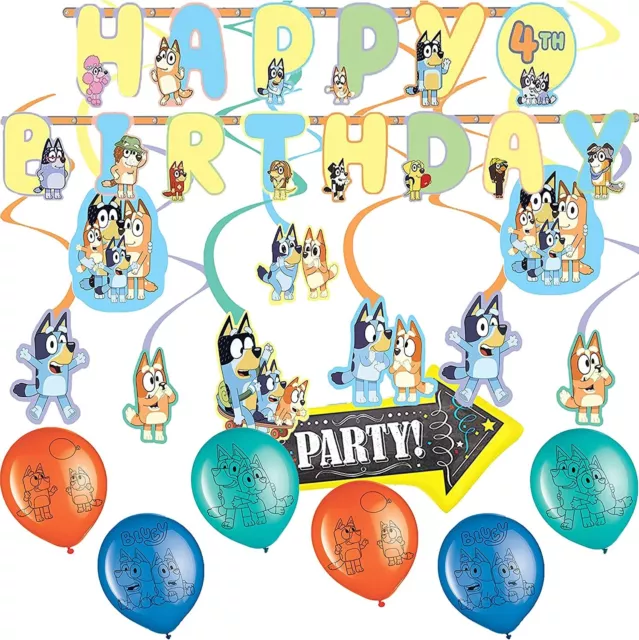 Bluey Birthday party supplies Balloons Bluey and Bingo Birthday Party  Decoration