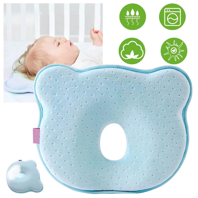 Newborn Baby Pillow Soft Memory Foam Breathable Baby Cot Pillow Sleeping Support