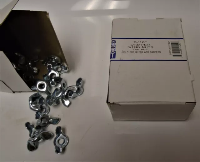 5/16-18 Stamped Zinc Plated Wing Nuts - 100 Pack - NEW!!