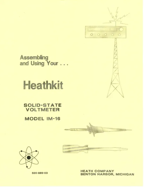 Assembly Manual Instructions for Heathkit IM-16
