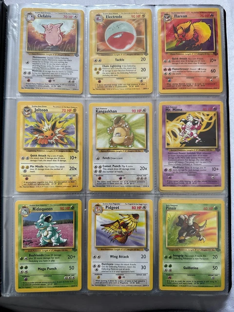 Pokemon Jungle 1999 Complete Set Non Holo - 48 Cards In Total & Free Binder