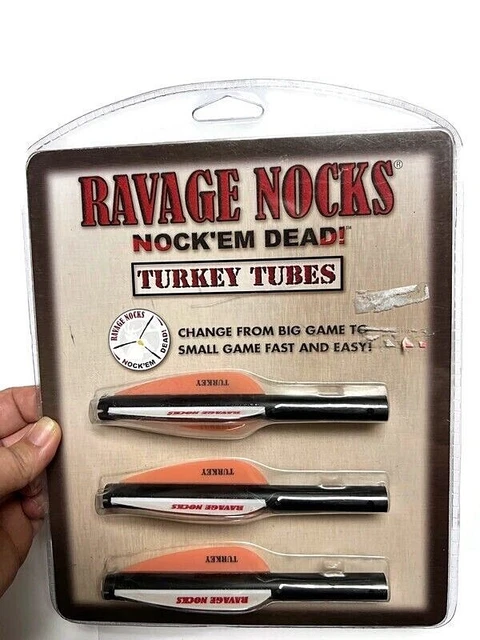 Ravage Nocks Nock'em Dead 3 Hunting Nocks Turkey Tubes