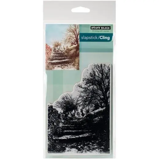 Penny Black Cling Rubber Stamp - Terraced Lane 40-448
