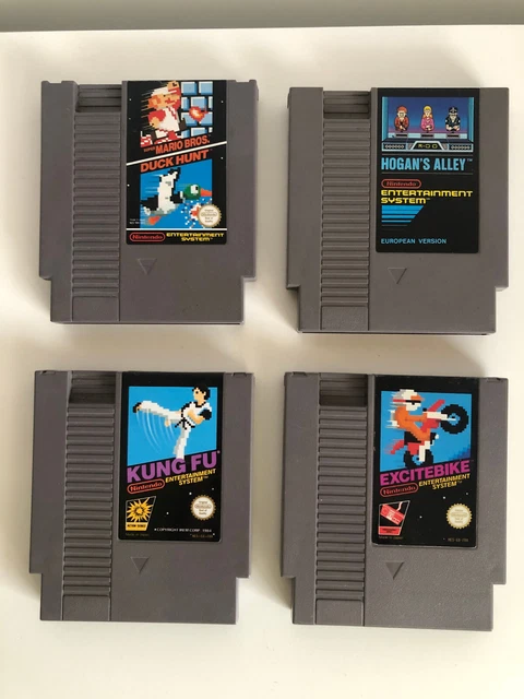 Lot de jeux Nintendo NES lot Super Mario Bros Duck Hunt Excitebike Kung-Fu Hogan