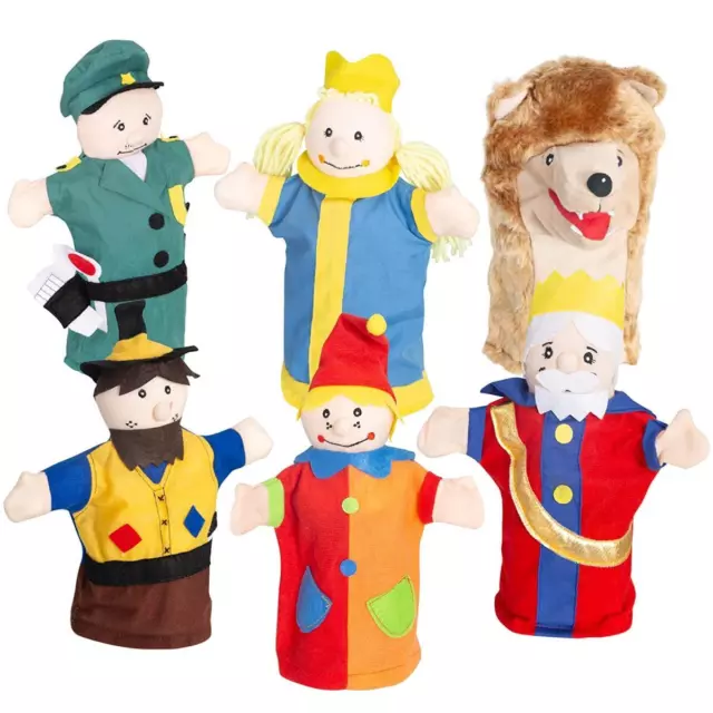 Roba 9712 Kasperlefiguren Handpuppen Fingerpuppen Theaterpuppen 6Stk