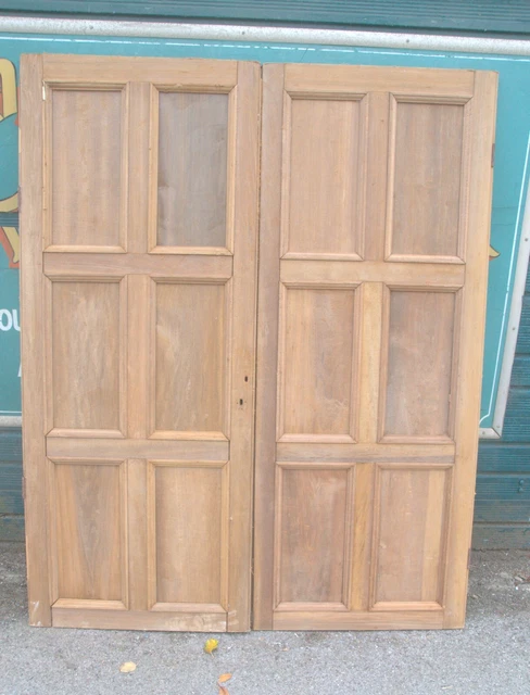 5026 Pair of Victorian six panel cupboard doors