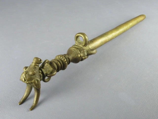 100 Connecteurs/liens En Alliage Bronze Antique - Style Tibétain Nœud Chinois - 7x11,5 Mm
