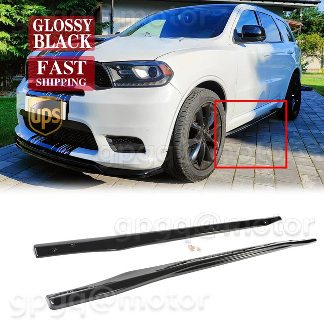 GLOSS RED SIDE Skirts Splitter Extension Body Kit Accessories for Dodge