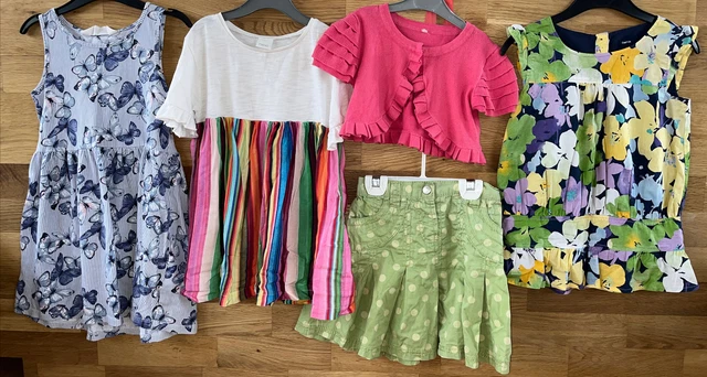 Girls Easter Spring Bundle 4-5 Floral NEXT Ruffle Summer Gap Skirt Dress Ruffle