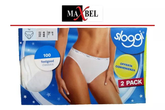 Super Offerta 2 Slip Sloggi Donna 100Tai Bianco O Nero