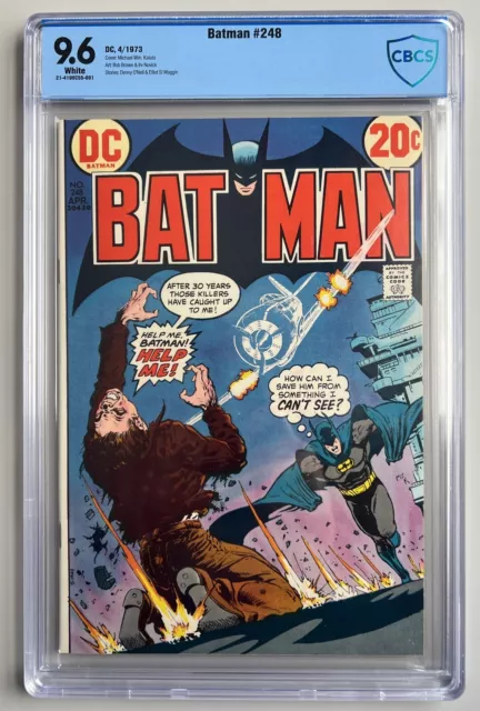 Batman 248 , CBCS 9.6, NM+ , White Pages