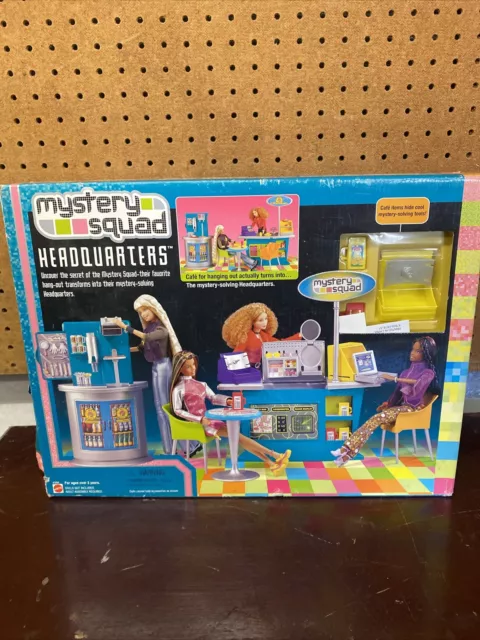 Barbie Doll 47856 Mystery Squad Headquarters with Cafe Hang Out Play Set