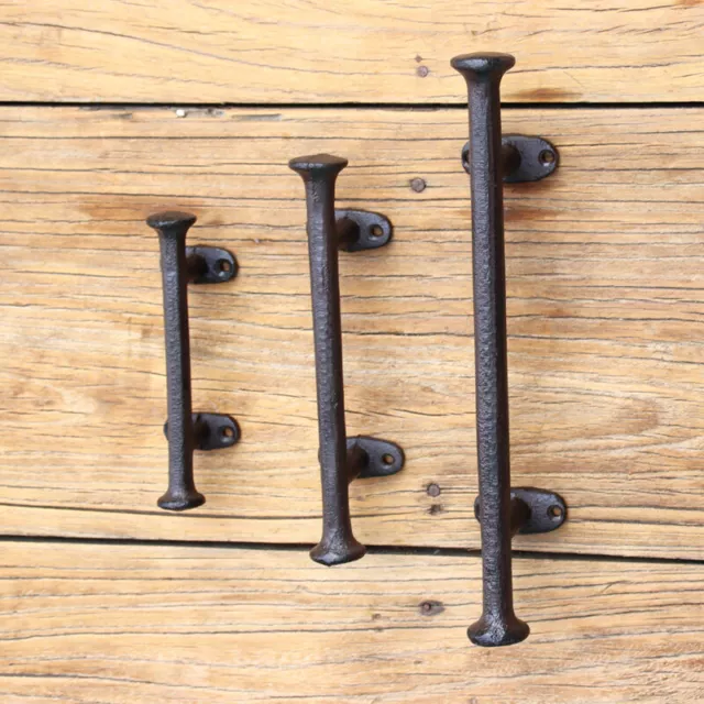 DIY Retro Cast Iron Gate Barn Shed Door Handle Antique Cupboard Garden Decor