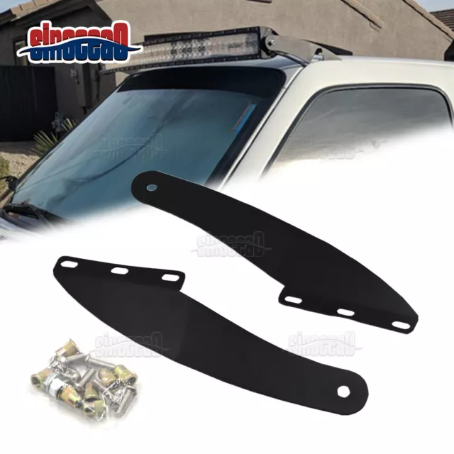 Roof Windshield 50'' Curved LED Light Bar Mounting Bracket For 93-11 Ford Ranger