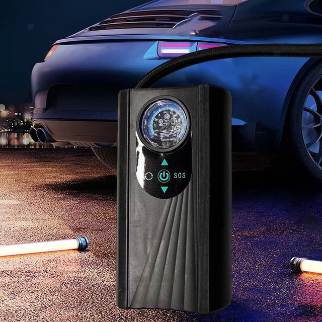 Compresseur D'air Portable Pour Pneus - Gonflage Rapide, Manomètre, Lumière LED - 150 PSI, Arrêt Automatique