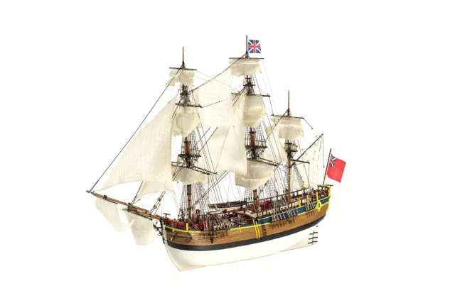 Artesania Latina 22520. Wooden Model Ship New HMS Endeavour 1:65
