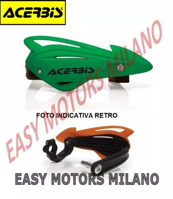 0016508.130 - ACERBIS Déflecteurs Handguards Tri Fit Vert Moto Cross Enduro