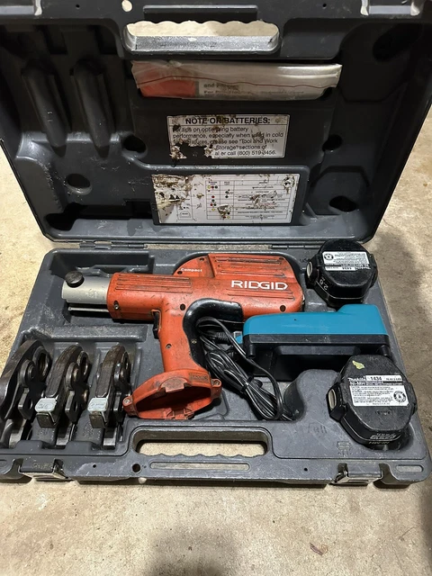 Ridgid 100-B Compact Propress Crimper W/Propress Jaws,  2 Batteries & Charger
