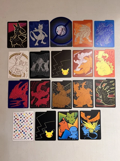 x19 Pokemon ETB Card Divider Lot NO DUPES SM SWSH Charizard Pikachu Eevee Mewtwo