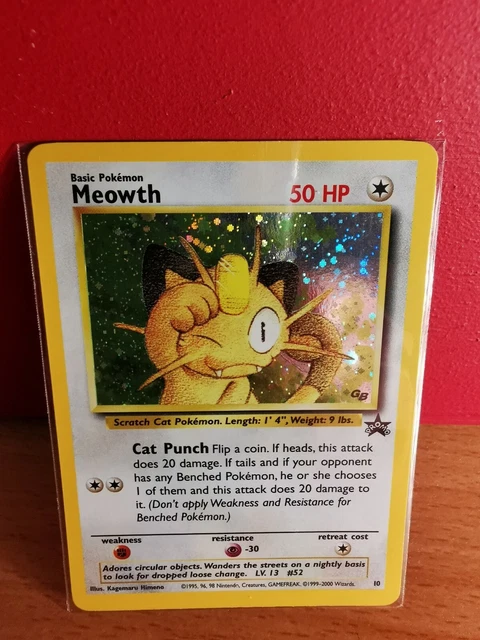 MEOWTH 10# BLACK Star Promo GB Game Boy Rare Holo 1999 WOTC Pokemon Card 6.50 - PicClick UK MEOWTH 10# BLACK Star Promo GB Game Boy Rare Holo 1999 WOTC Pokemon Card 6.50 - PicClick UK
