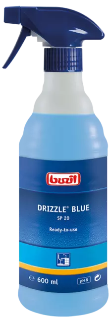 Buzil SP20 Drizzle Blue 600 ml Oberflächenreiniger Sprühreiniger Acrylglas