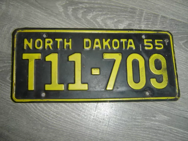 1955  NORTH  DAKOTA USA  KFZ-Kennzeichen Nummernschild