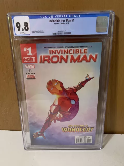 Invincible Iron Man 1 CGC 9.8 🔑1st RIRI WILLIAMS Ironheart🔥2017 Disney+🔥KEY