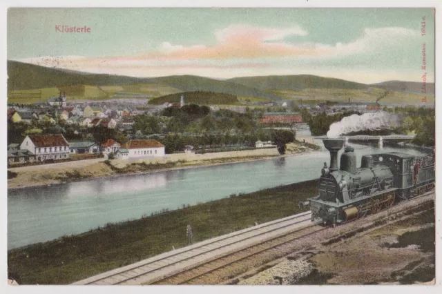 Klösterle / Eger, Eisenbahn - Dampflok (Klasterec nad Ohri, Chomutov, Komotau)