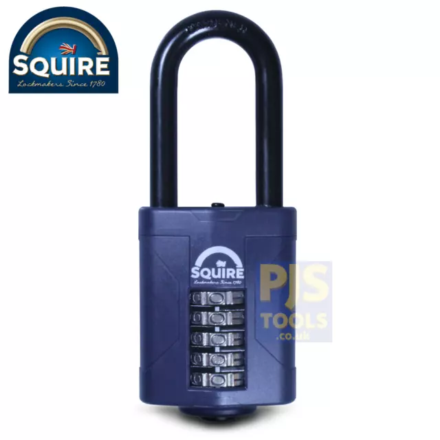 Squire CP60 2.5 60mm 5 wheel recodeable combination padlock 63mm long shackle