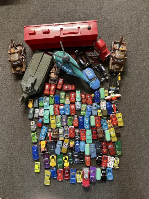 Disney Pixar Cars Bundle X 110 + Diecast 1:55 1:43 1:64 Planes Car Carrier Boat