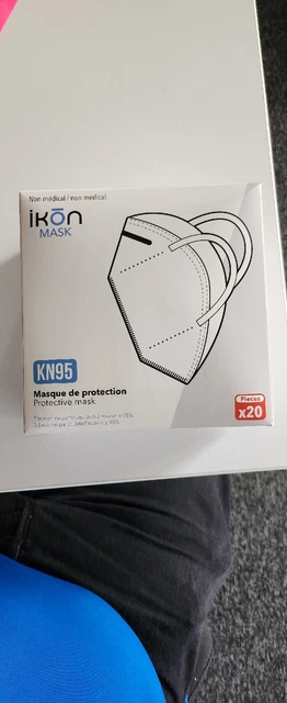 Lot de de 20 Masques de protection avec Filtre Intégré pour bricolage FFP KN