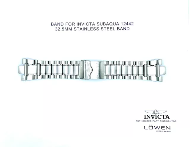 Authentic Invicta Subaqua 12442 Stainless Steel 32.5 MM Watch Band