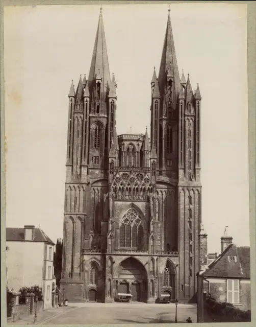 France, Coutances, Cathédrale Notre-Dame Tirage vintage print,  Tirage album