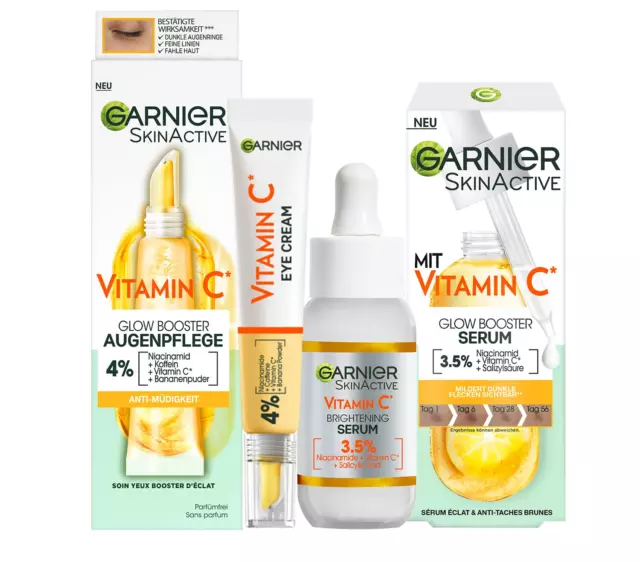 Garnier Skinactive Vitamin C Glow Set Mit Vitamin CMilderung Von Müdigkeit