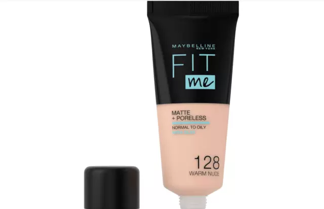 Maybelline New York  Foundation Fit Me Matte & Poreless 128 Warm Nude, 30 ml